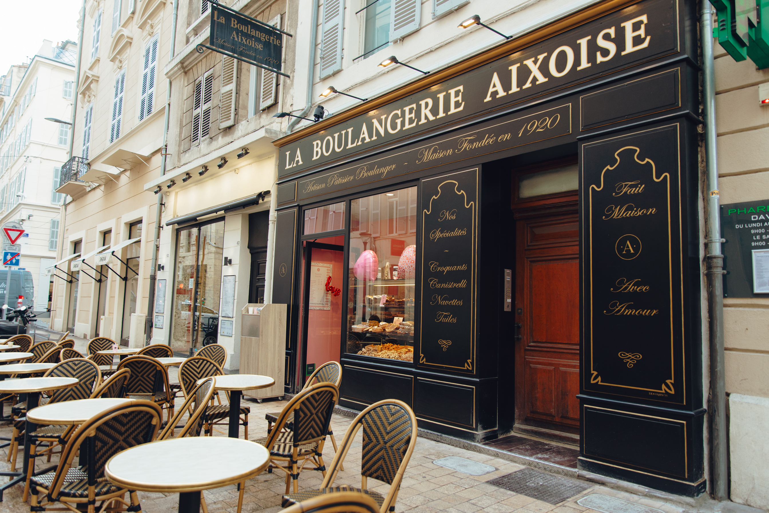 French Patisserie and Boulangerie Shop Exterior